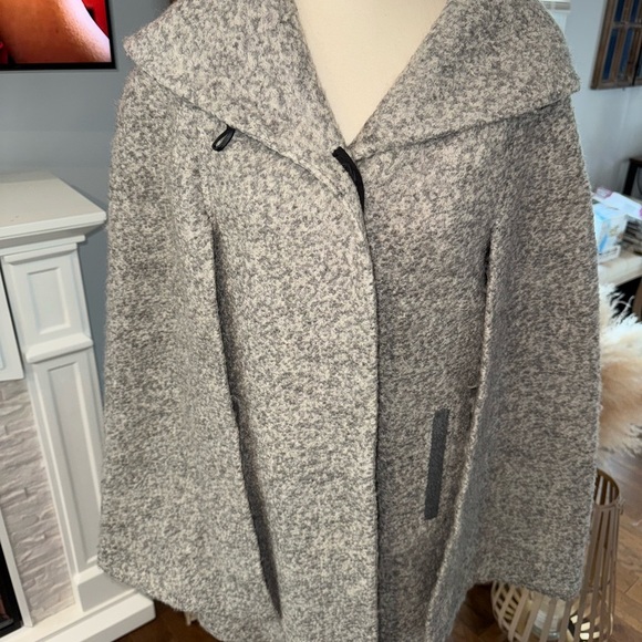 Soia & Kyo Textured Beige Gray Woolf Blemd  Coat - Picture 5 of 13